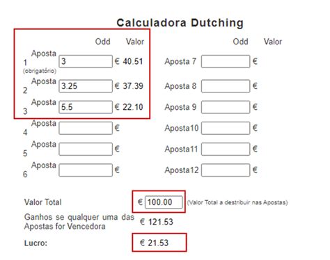 calculadora dutching no back